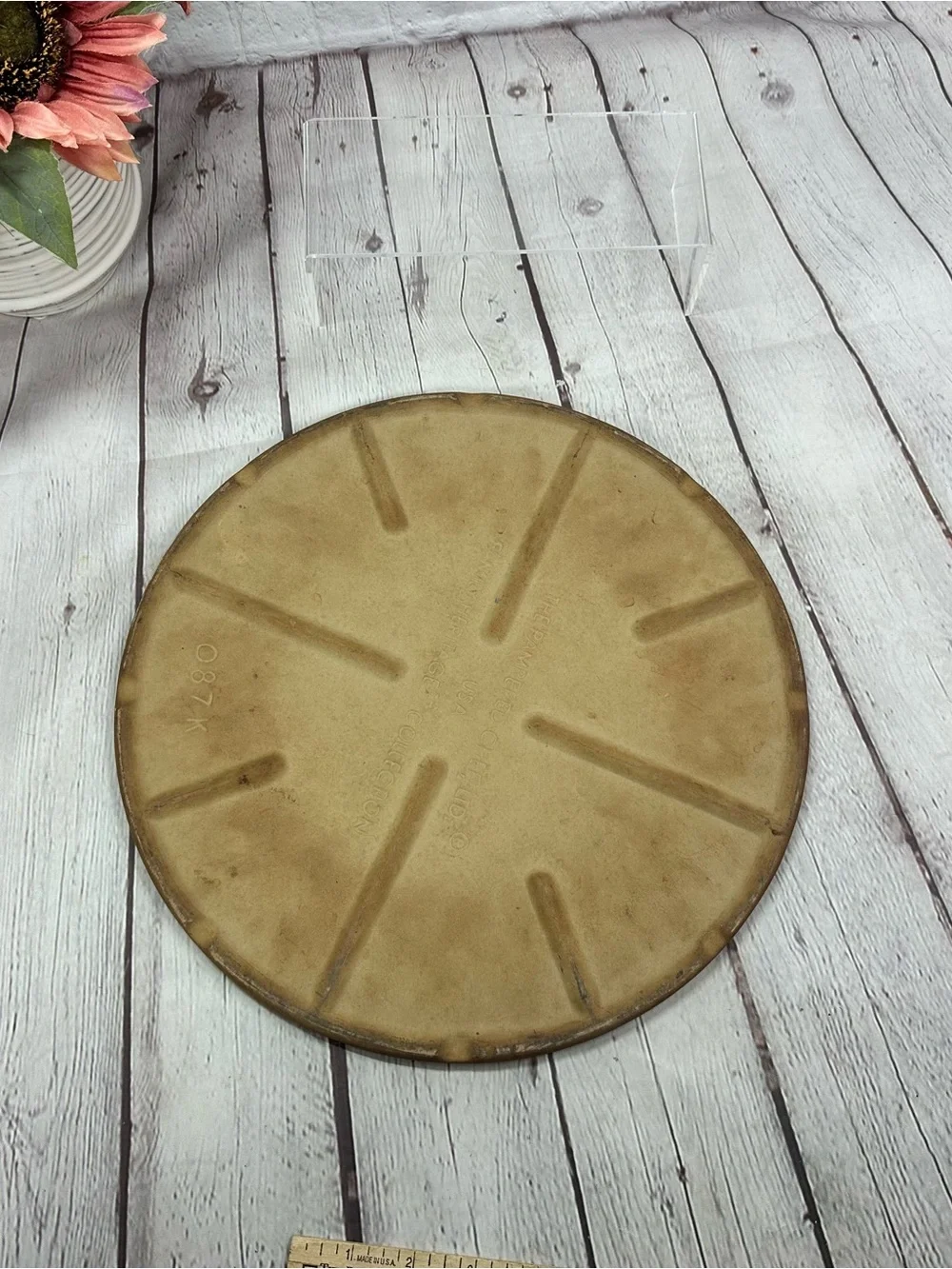 Pampered Chef Family Heritage stoneware pizza stone baking cookware bakeware